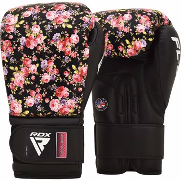 RDX FL5 floral BOXING GLOVES -black